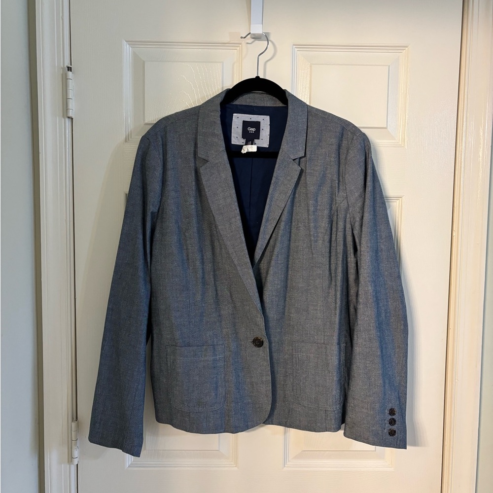 Gap Women’s Chambray Blazer, Size 16